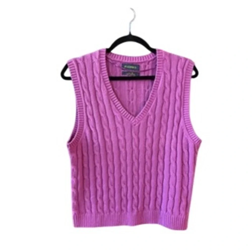 Piombo Cotton Sweater Vest Size XL